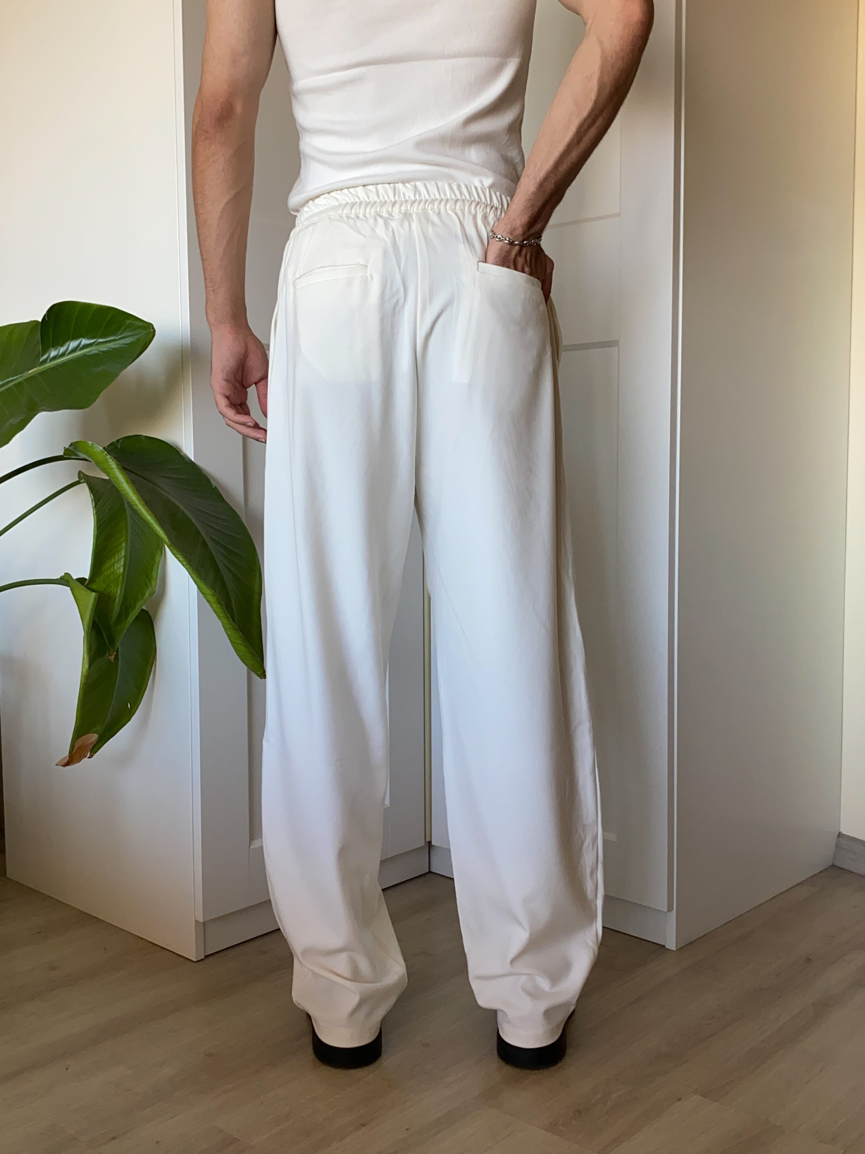 Premium Kumaş Pantolon - ekru