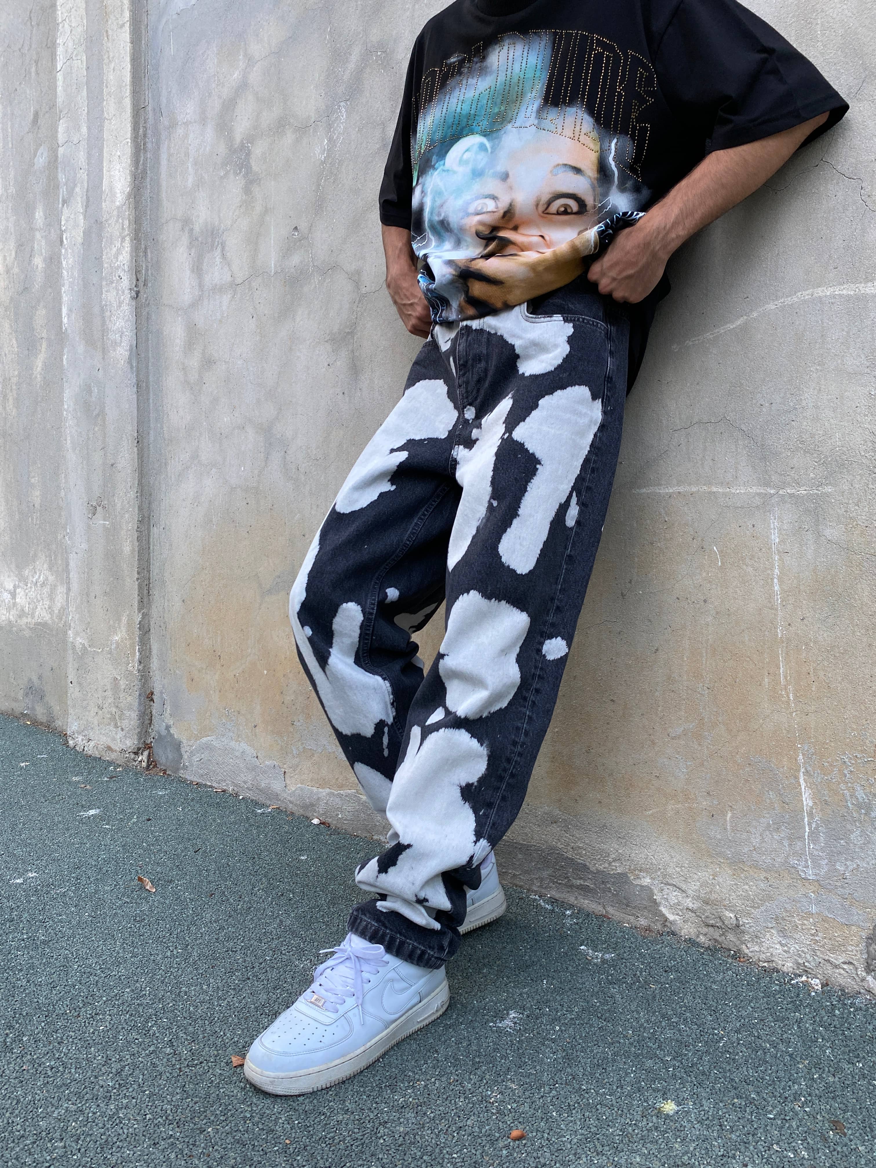 Benekli Regular Jean
