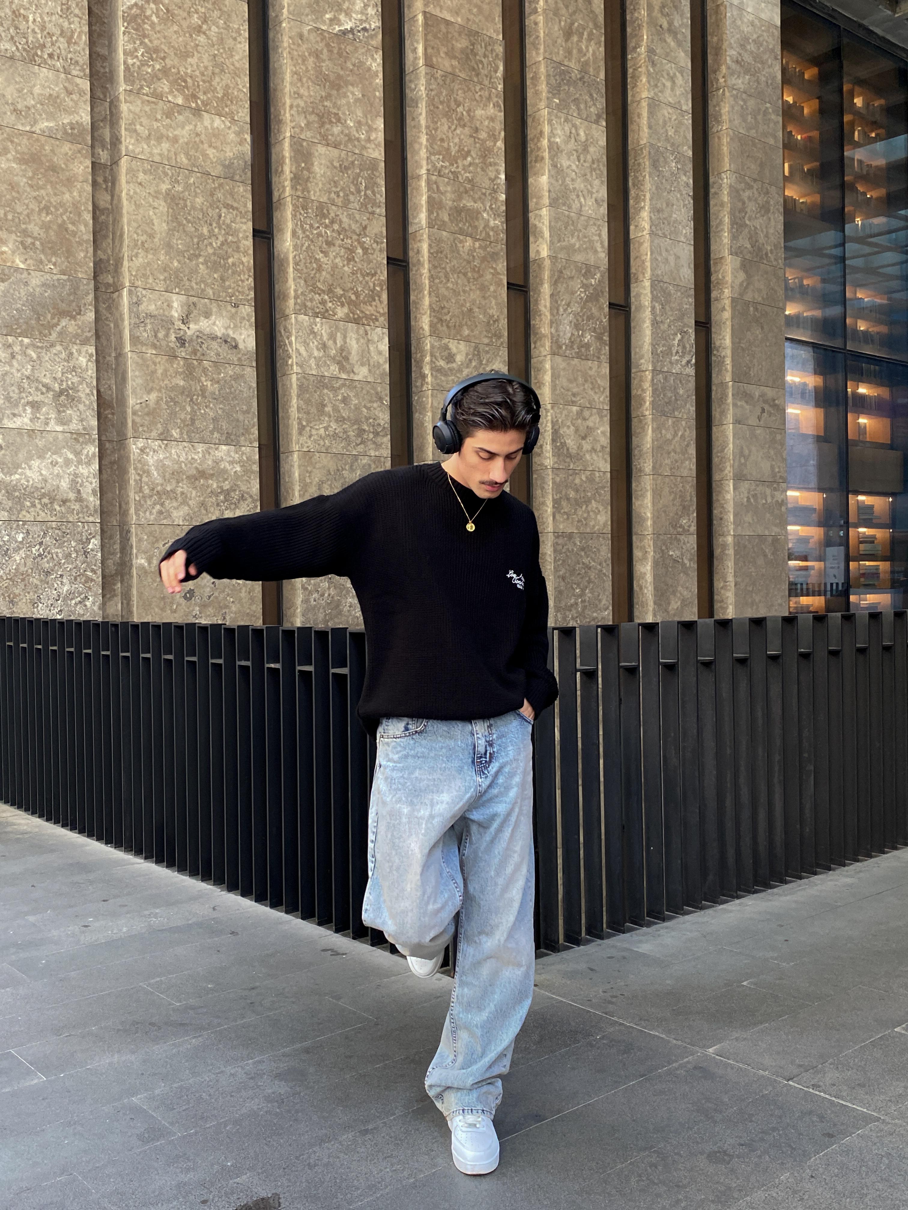 Basic Yıkama Detaylı Baggy Jean