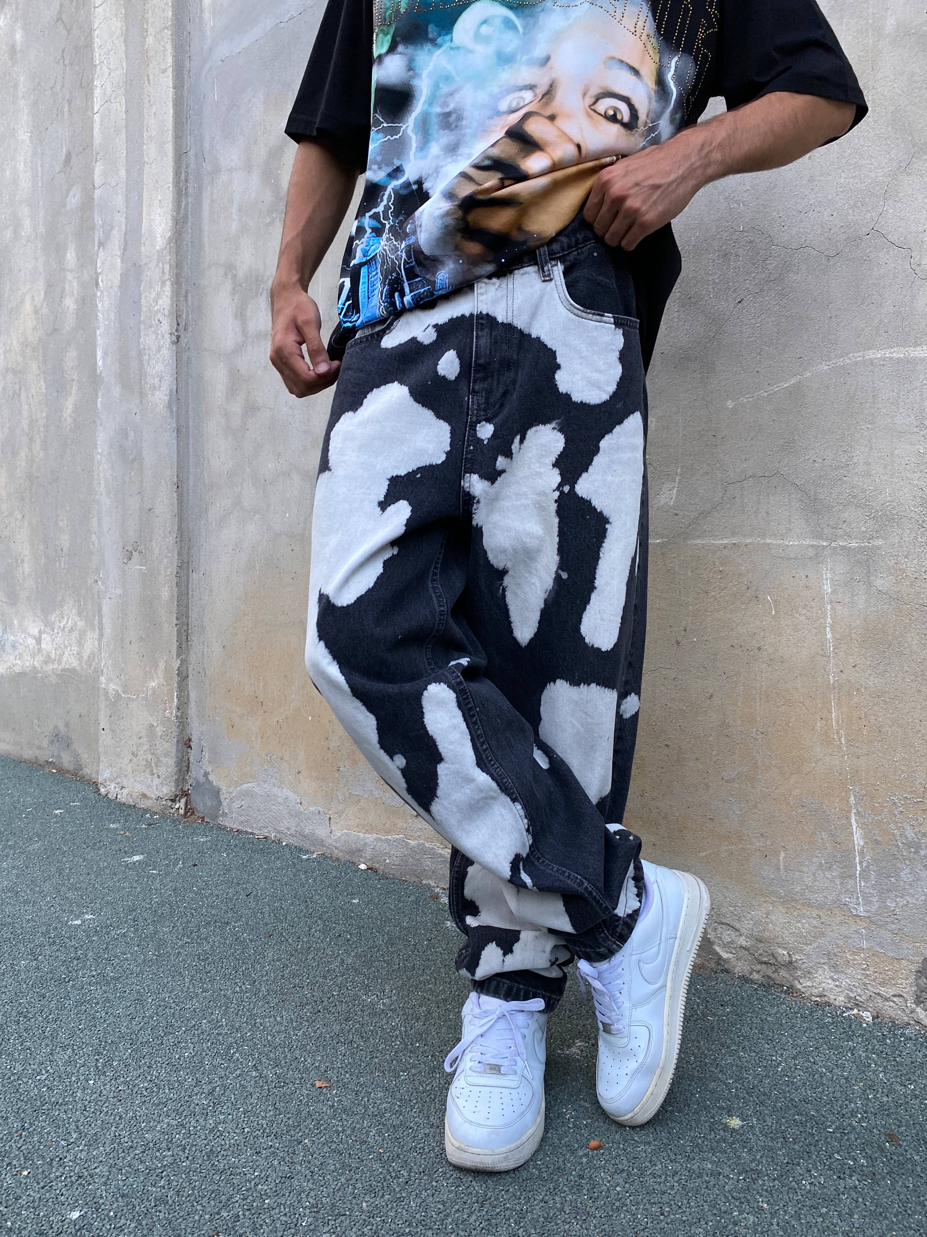 Benekli Regular Jean
