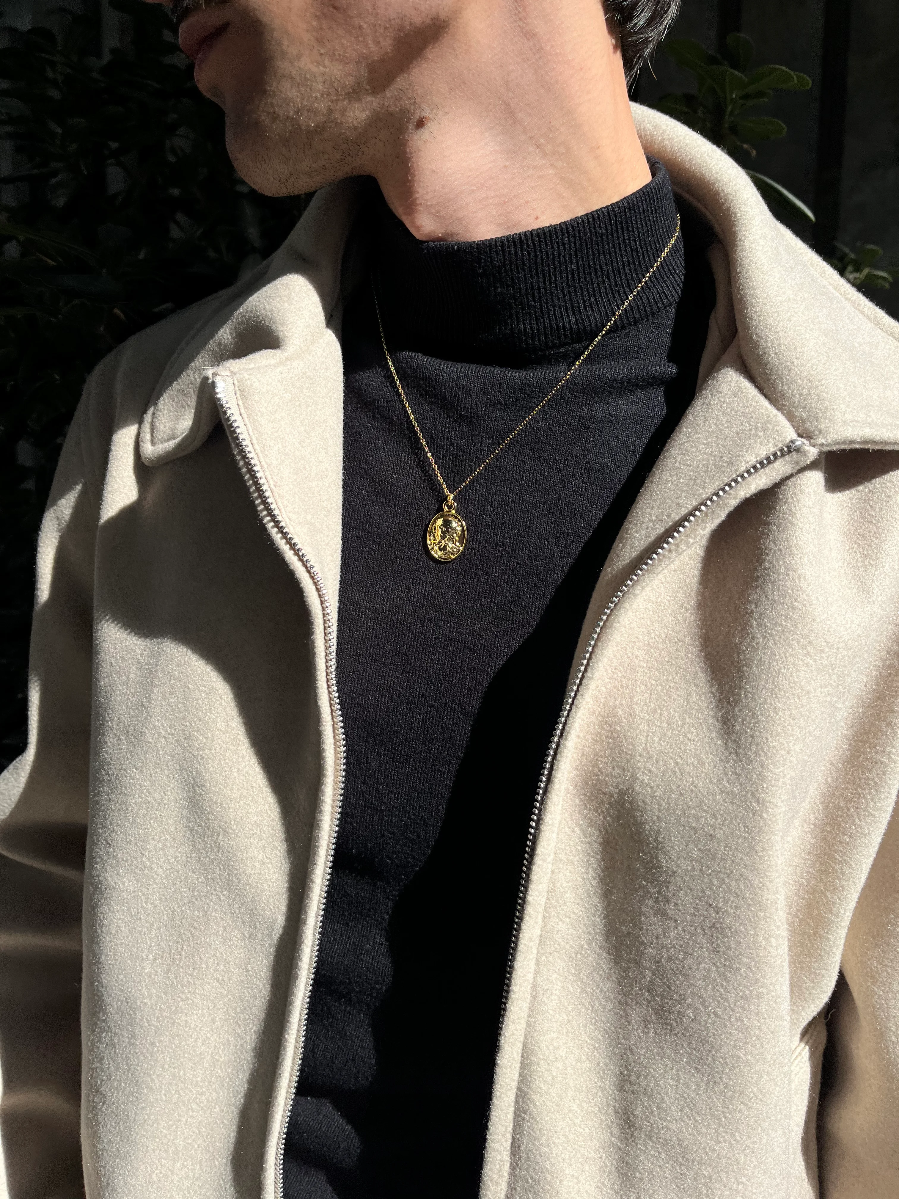 Polo Yaka Boxy Fit Kaşe Ceket