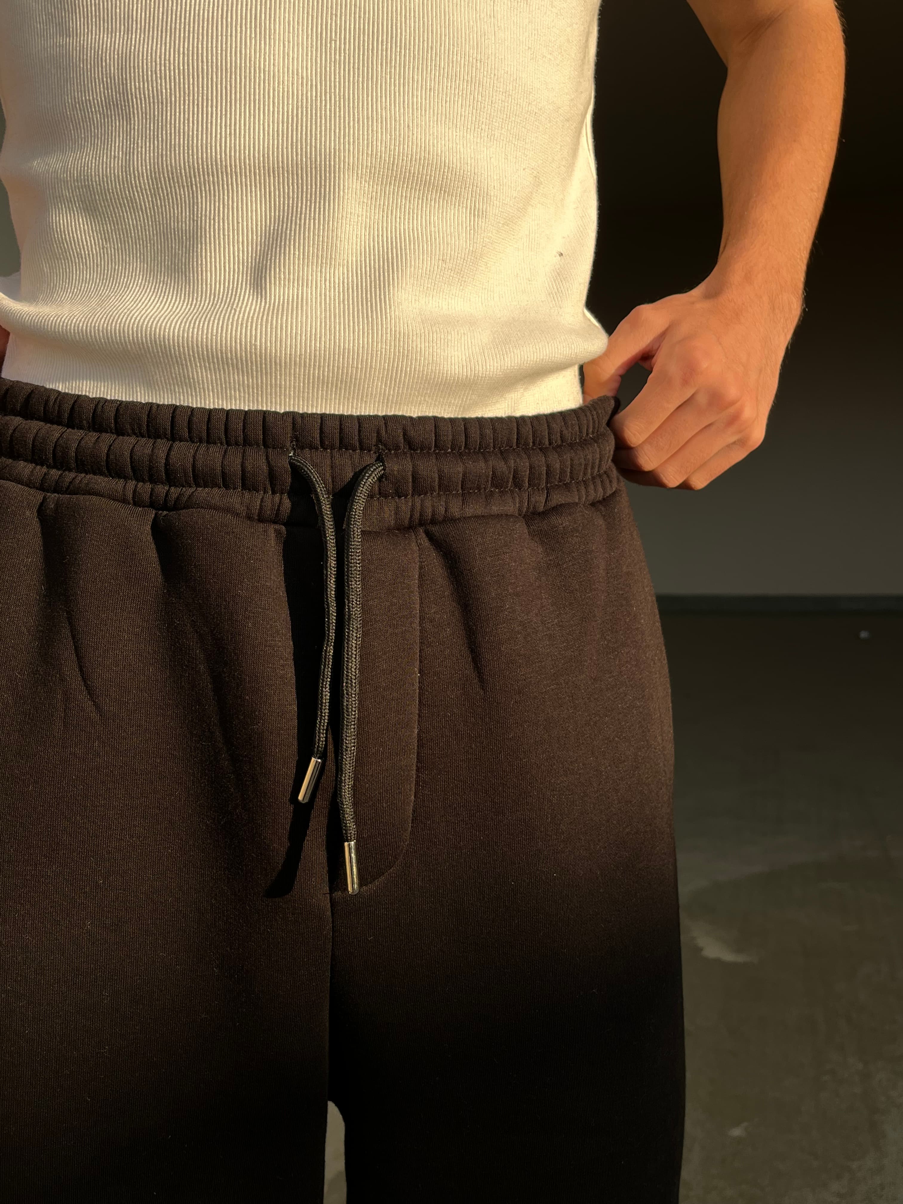 Basic Siyah Baggy Eşofman Altı