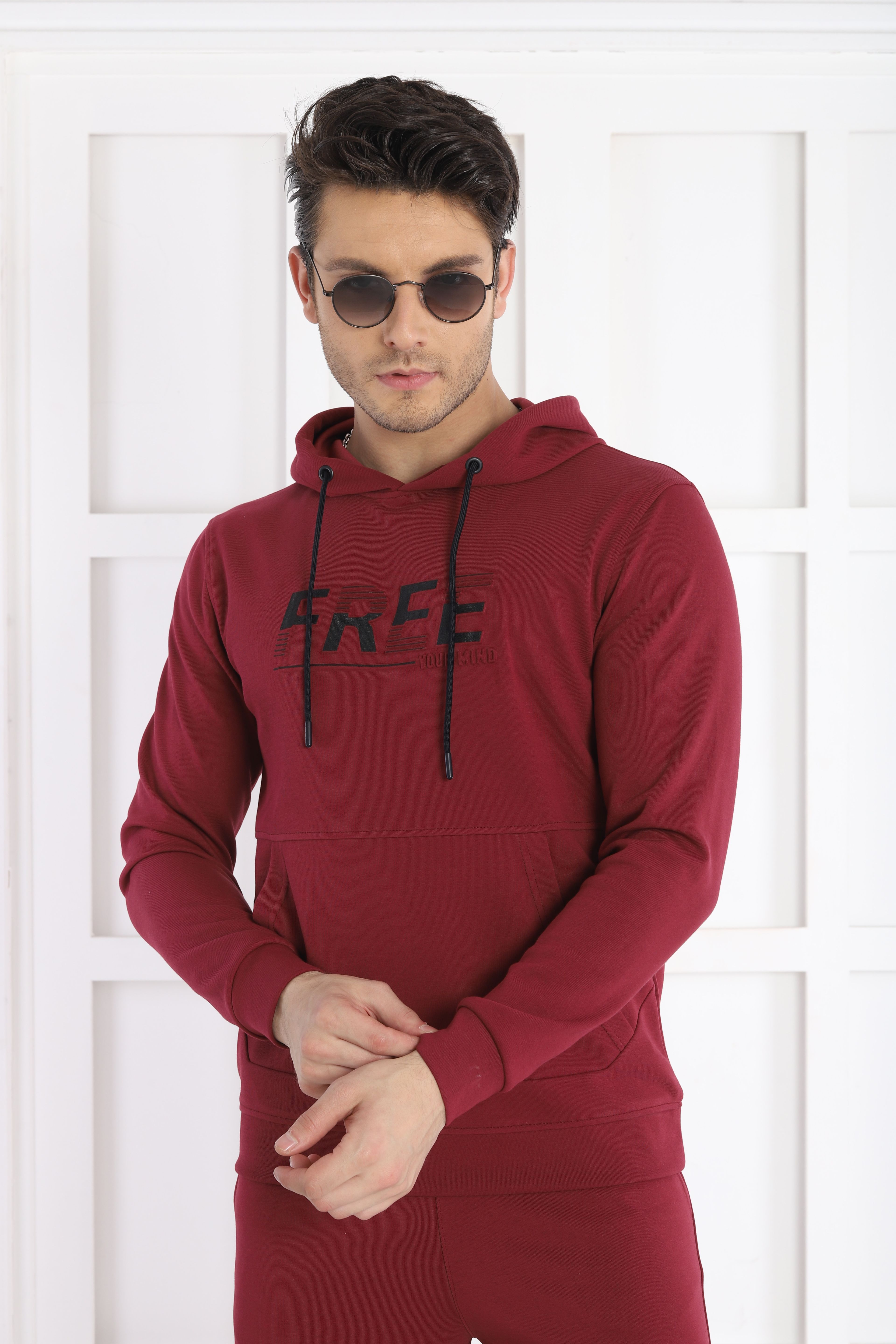 DOUBLE PAMUK POLYESTER RİBANALI SWEAT TAKIM