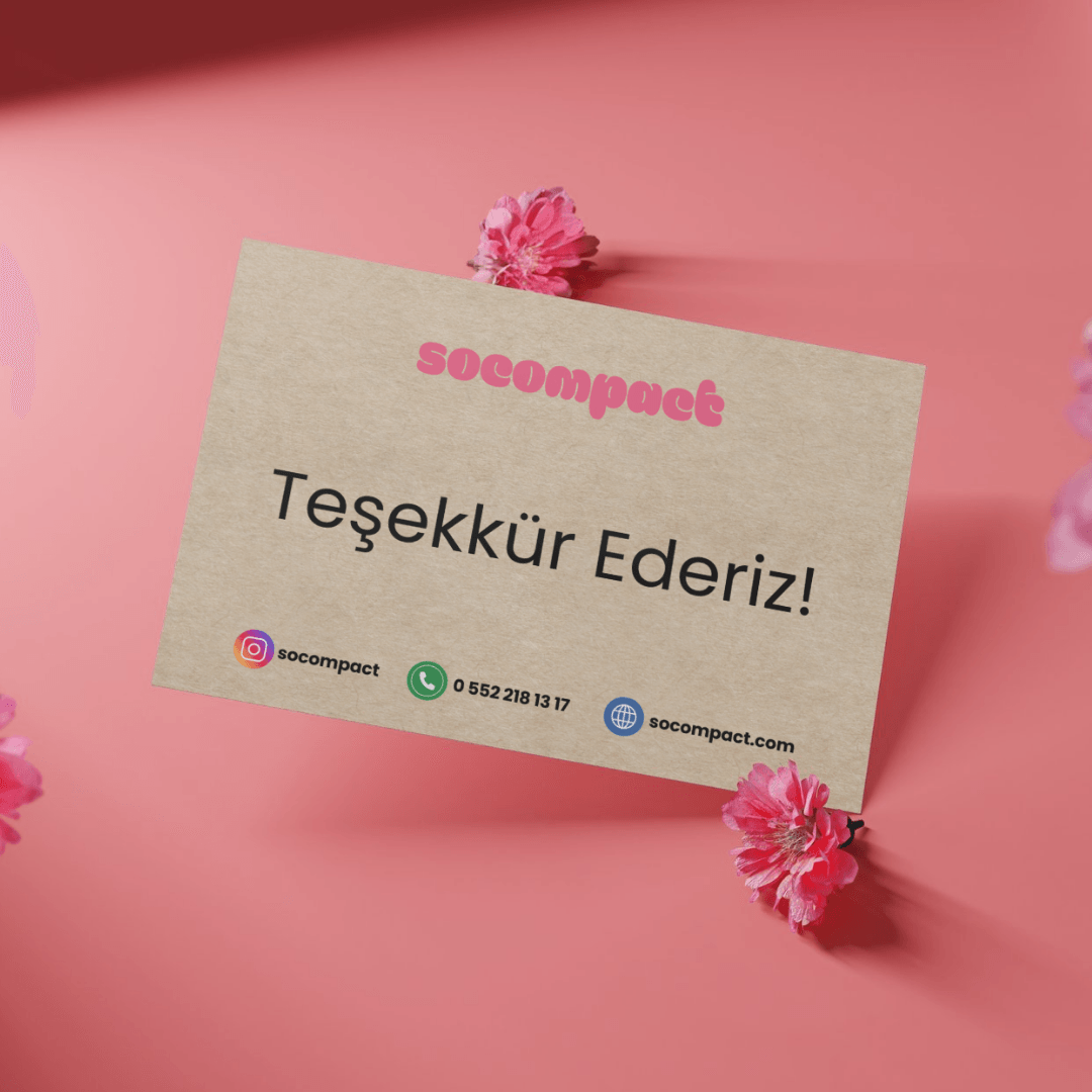 Markanıza Özel Kraft Teşekkür Kartı 1 - so#kraft