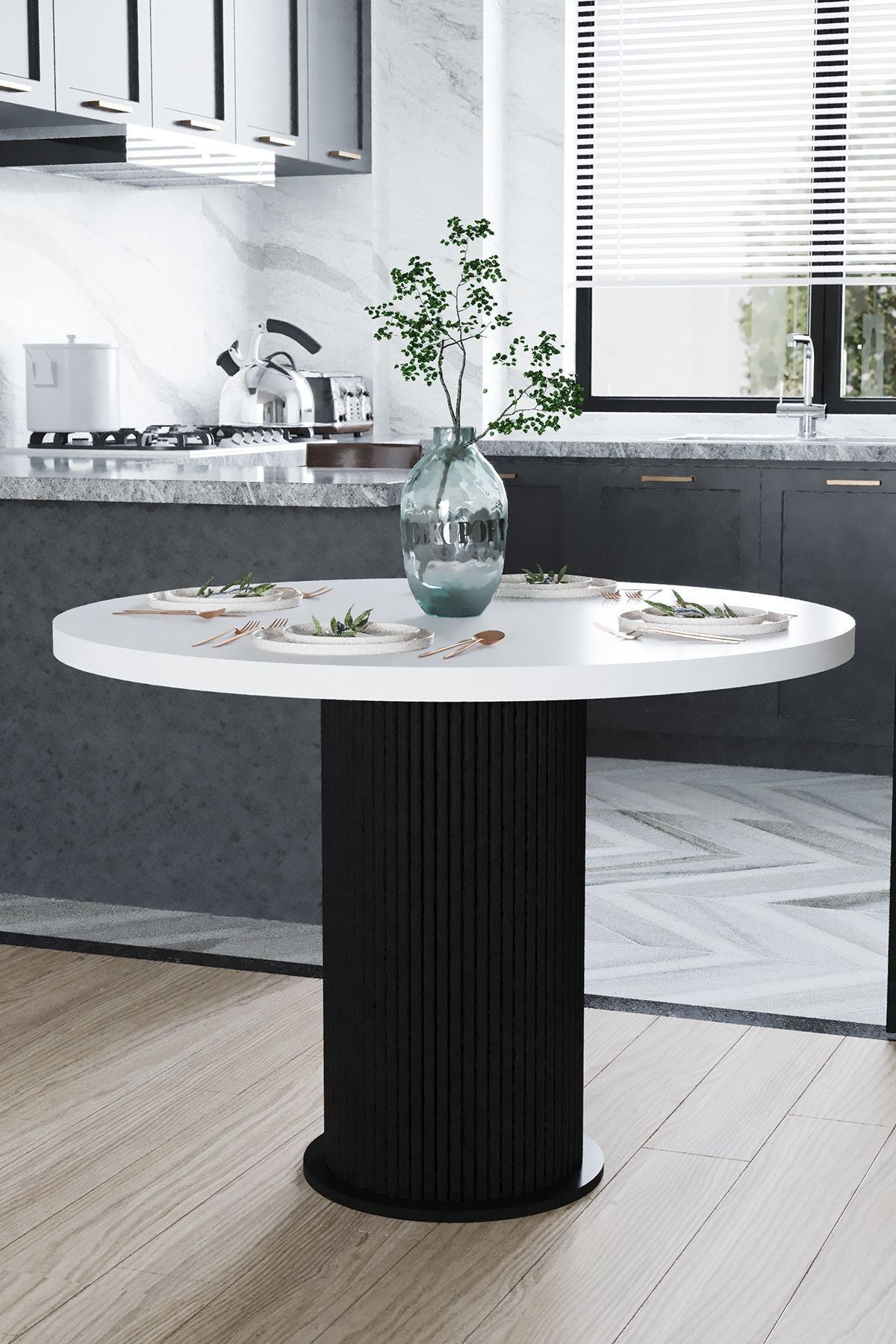 Eylül Mutfak Masası 90 cm - Modern PTT Ayaklı Masa