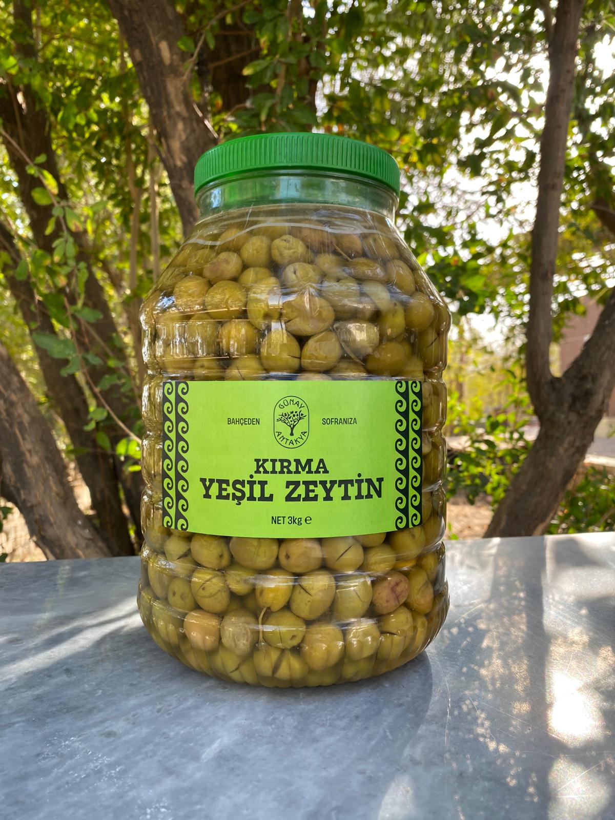 Kırma Yeşil Zeytin Net:3 kg (Yeni Sezon!)