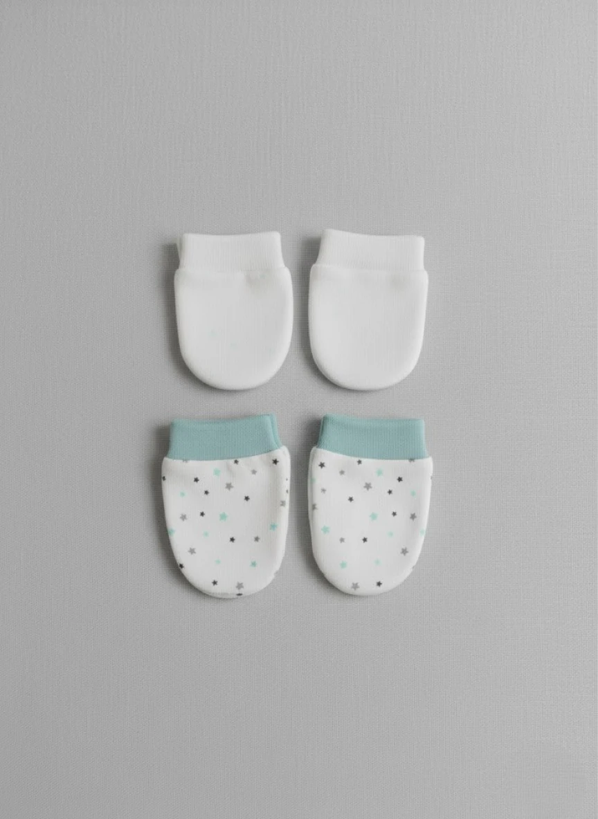 %100 Pamuk 2'li Eldiven Seti - Yıldızlar