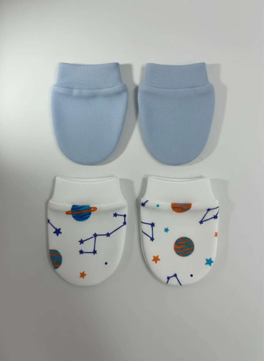 %100 Pamuk 2'li Eldiven Seti - Gezegenler