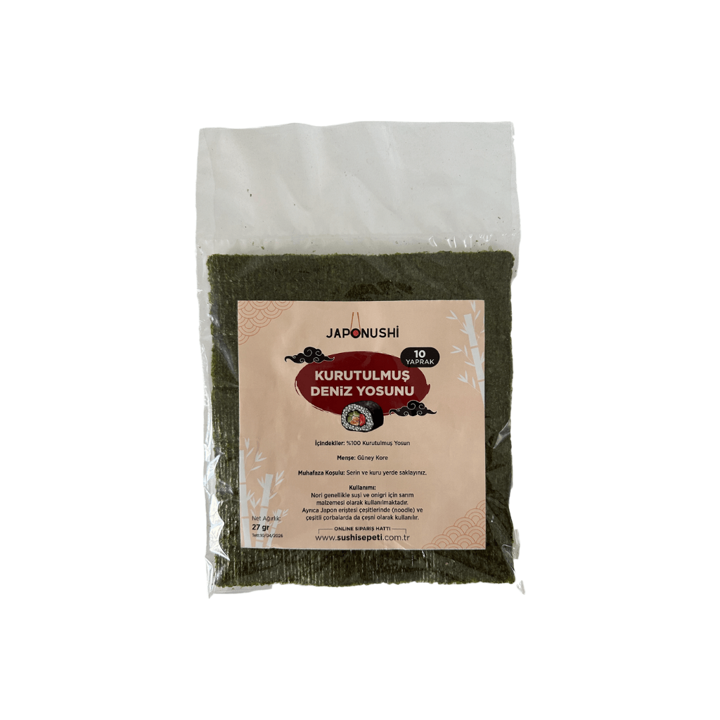 Japonushi Sushi Nori (Sushi) Yosunu 10 Yaprak 27 Gr