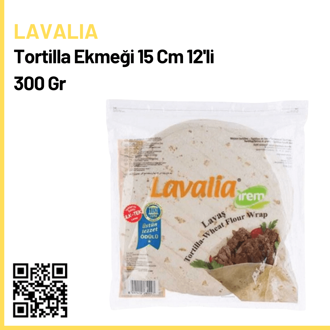 Lavalia Tortilla Ekmeği 15 Cm 12'li 300 Gr