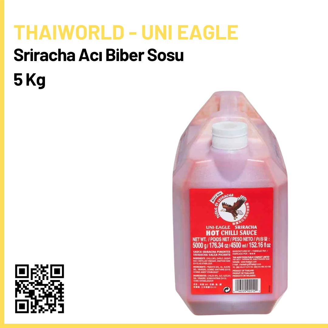 Thai World - Uni Eagle Sriracha Acı Biber Sosu 5 Kg