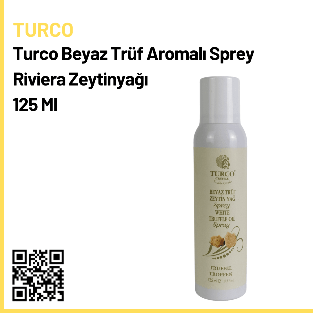 Turco Beyaz Trüf Aromalı Sprey Riviera Zeytinyağı 125 Ml