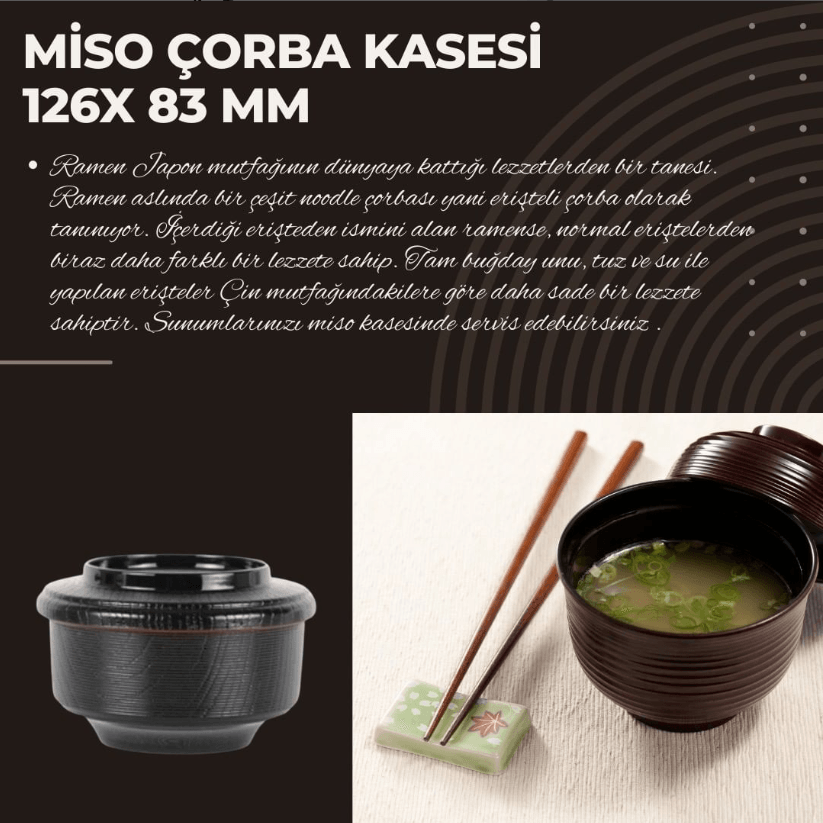Miso Çorba Kasesi 12,6x8,3 Cm