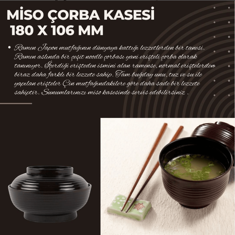 Miso Çorba Kasesi 18x10,6 Cm