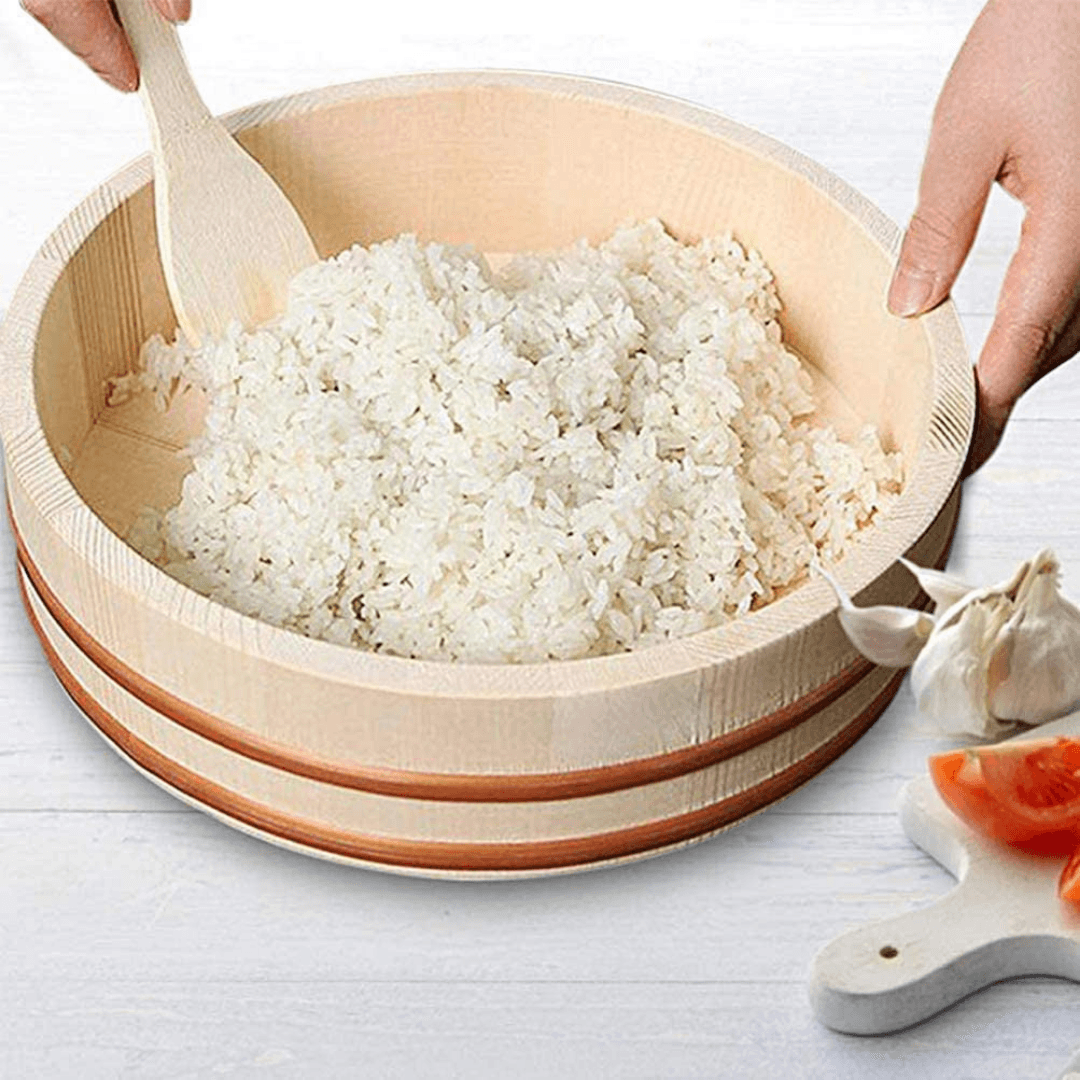 Bambu Sushi Pirinç Dinlendirme Küveti Bambu 52 Cm x 14 Cm