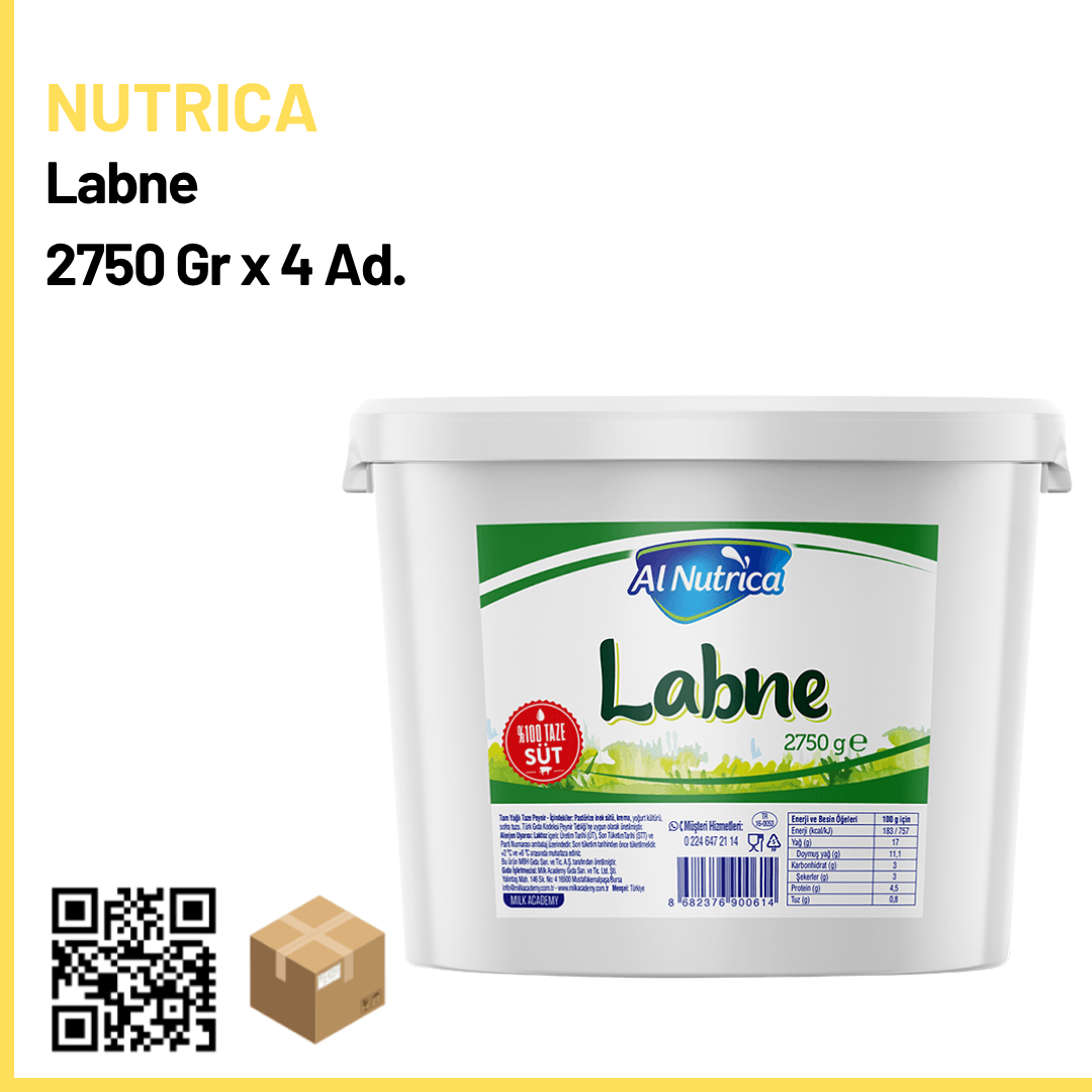 Nutrica Labne 2750 Gr x 4 Ad. (Ad: 550₺)