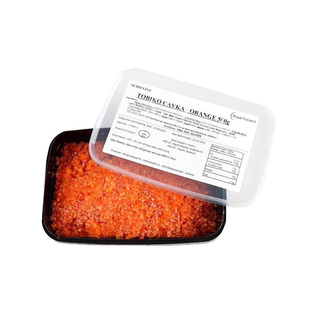 Tobiko Cavka Turuncu Balık Yumurtası 500 gr x12 (Ad: 1550₺)