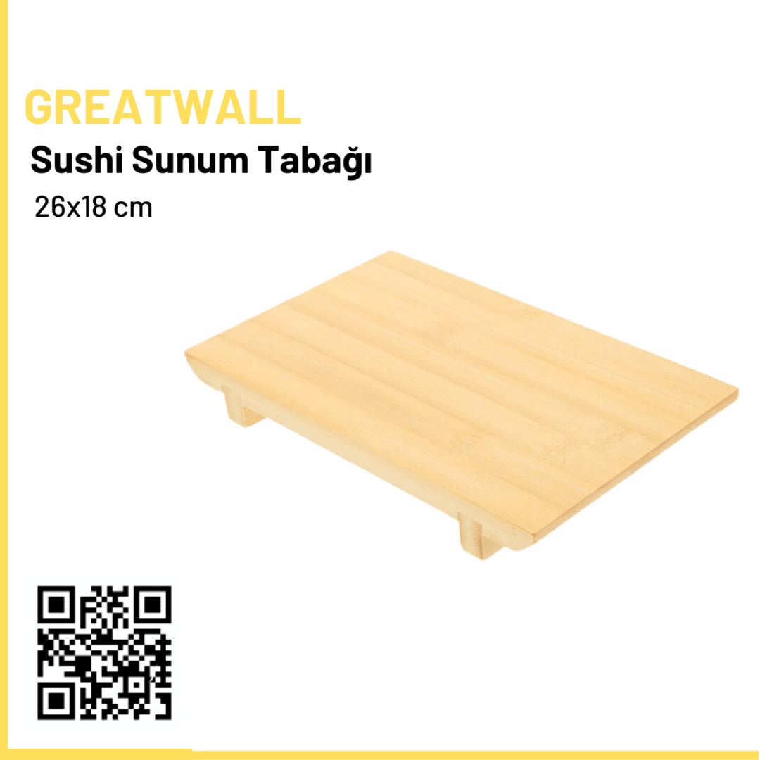 Greatwall Bamboo Sushi Serving Plate 26x18 cm