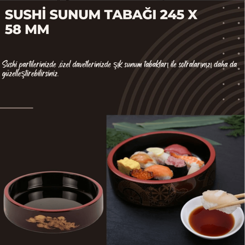 Sushi Serving Plate 24.5x5.8 cm