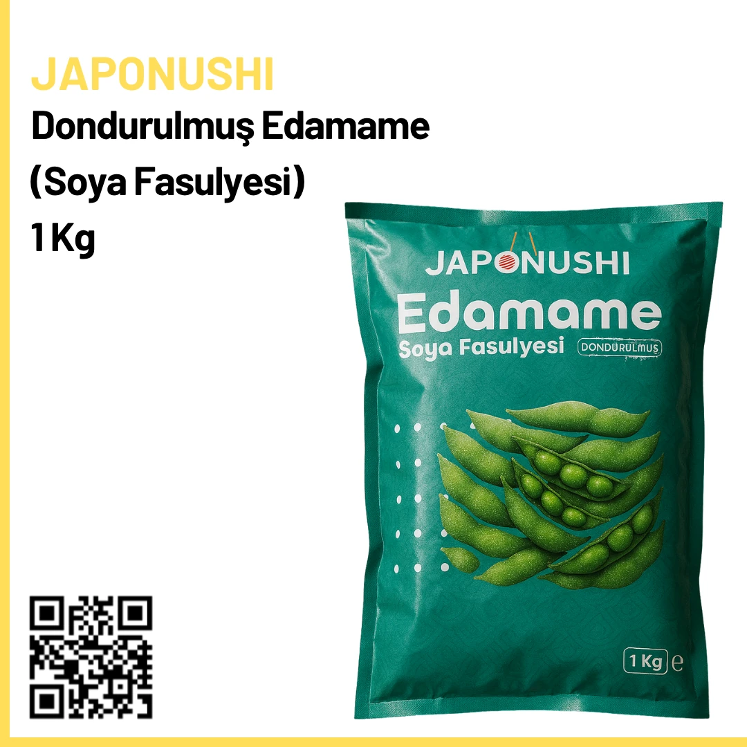 Japonushi Dondurulmuş Edamame (Soya Fasulyesi) 1 Kg x 10 x 70 Koli