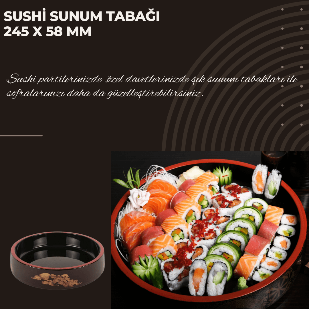 Sushi Serving Plate 24.5x5.8 cm