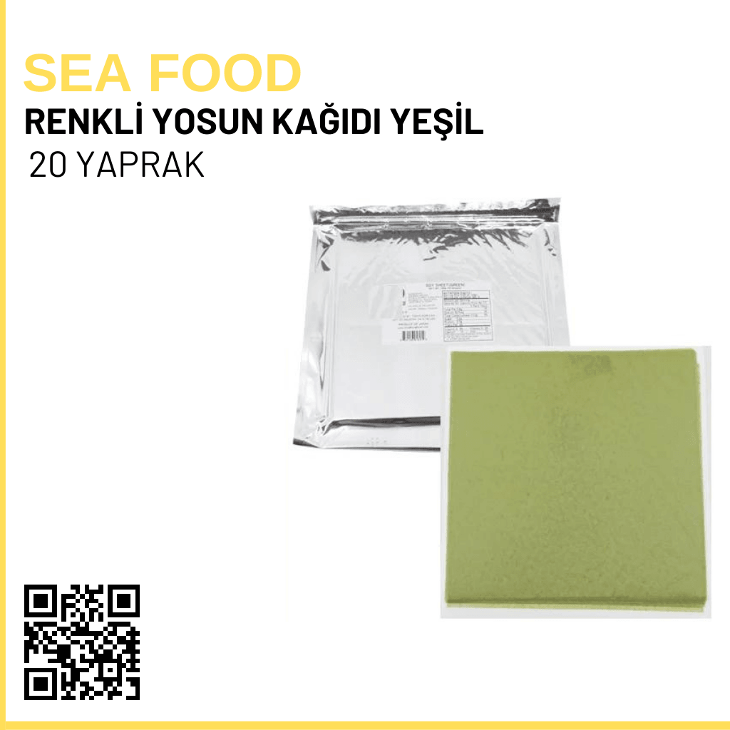 Sea Food Renkli Yosun Yeşil 20 Yaprak - 70 Gr.