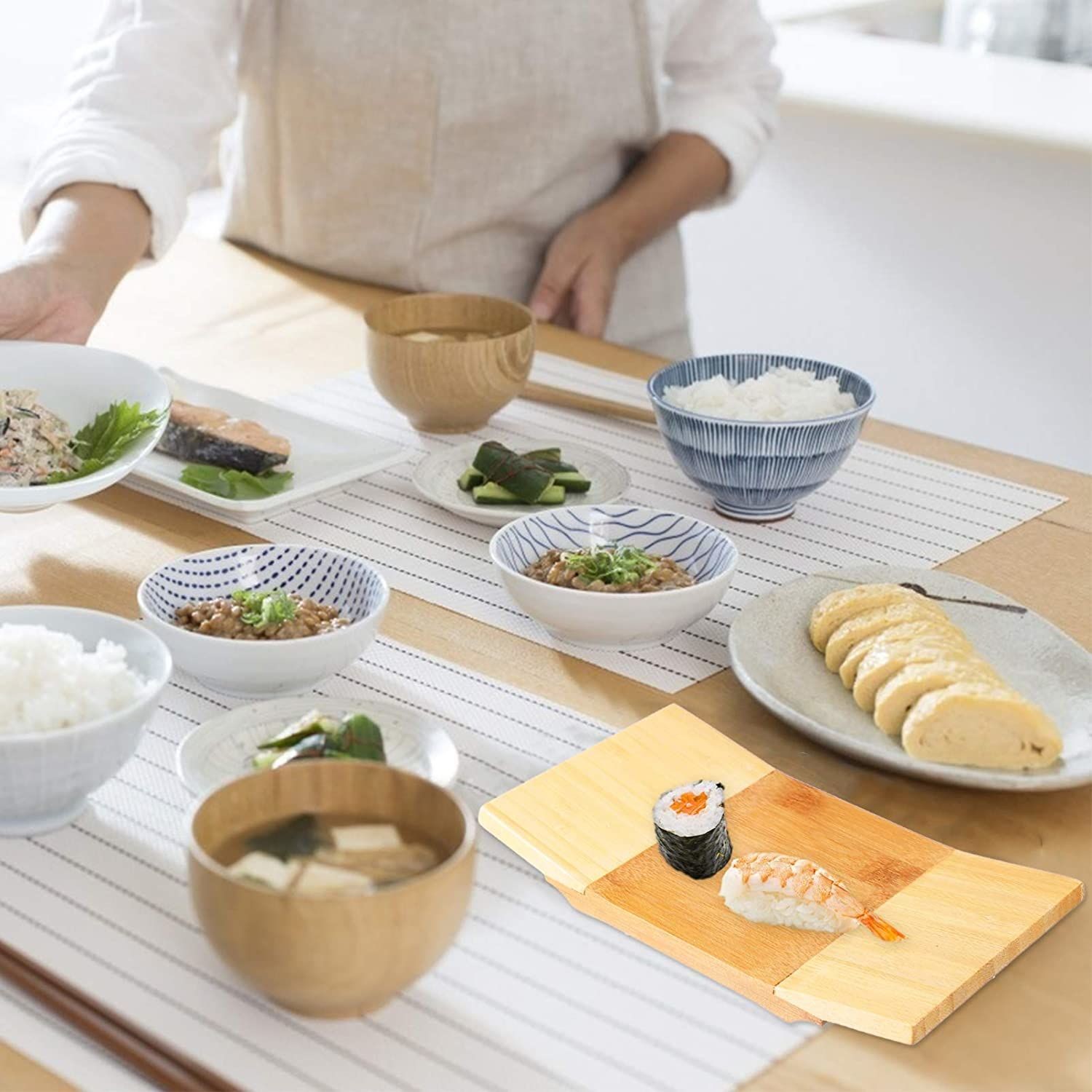 Greatwall Bamboo Sushi Serving Plate 21x11.5x2.7 cm