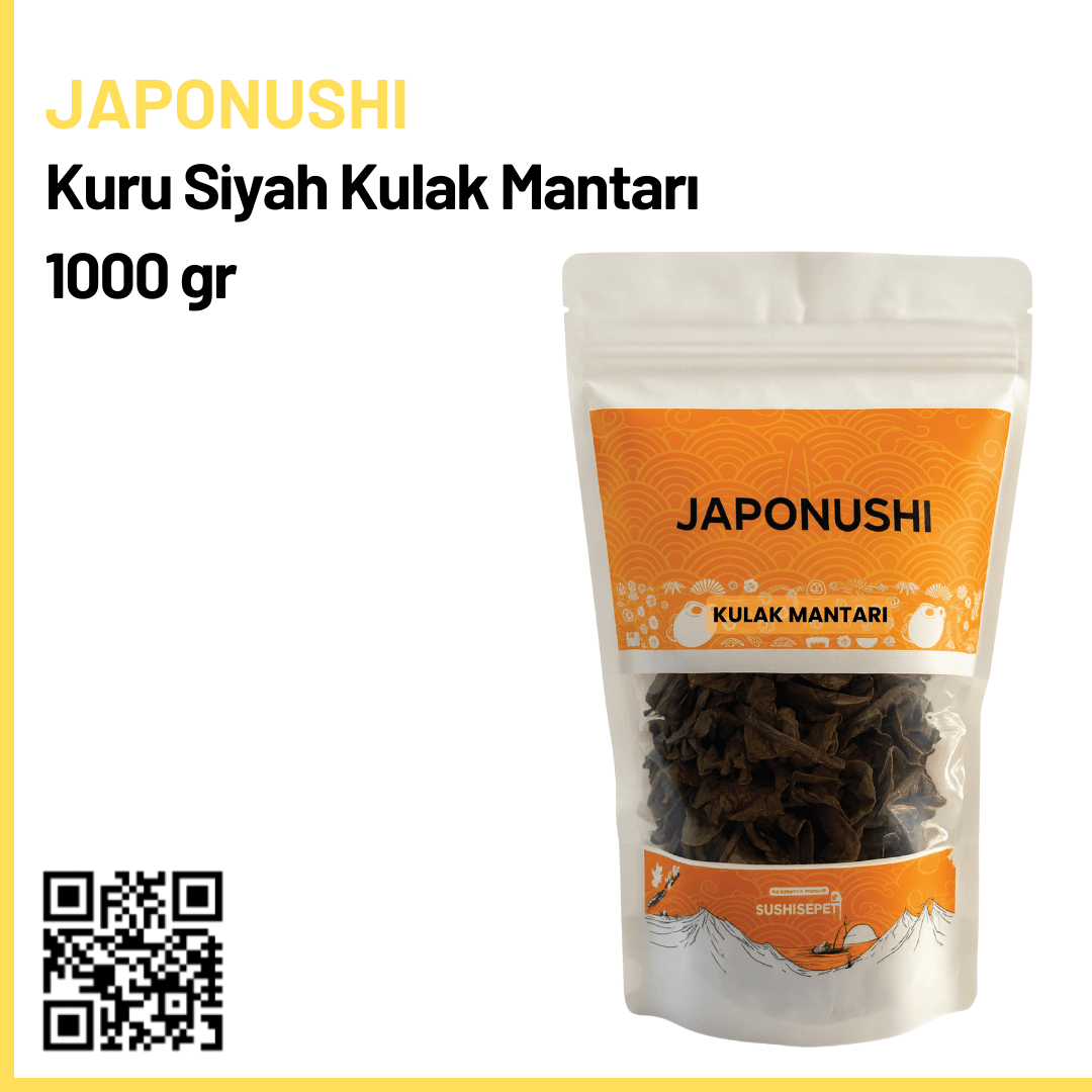 Japonushi Kuru Siyah Kulak Mantar 1 Kg