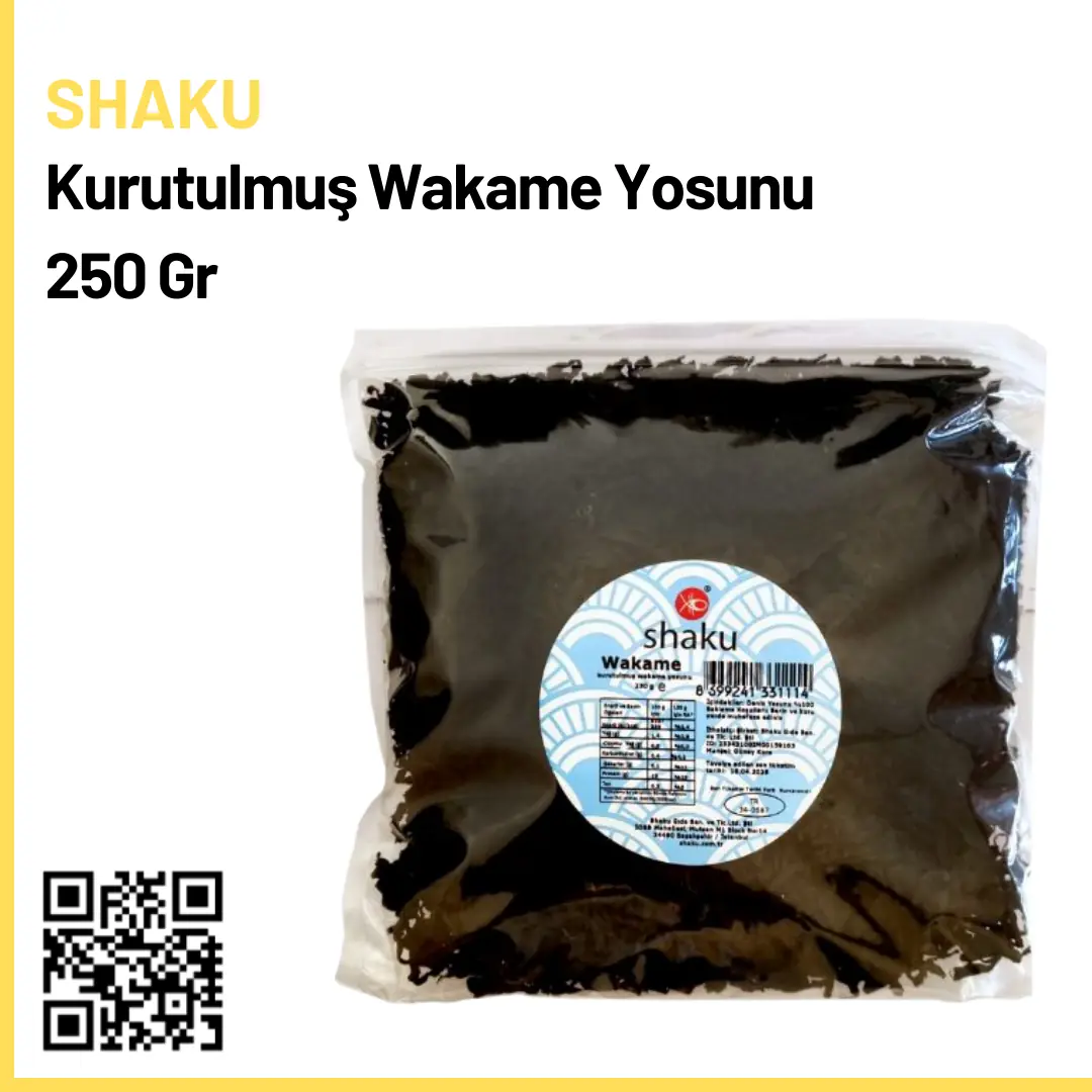 Shaku Kurutulmuş Wakame Yosunu 250 Gr