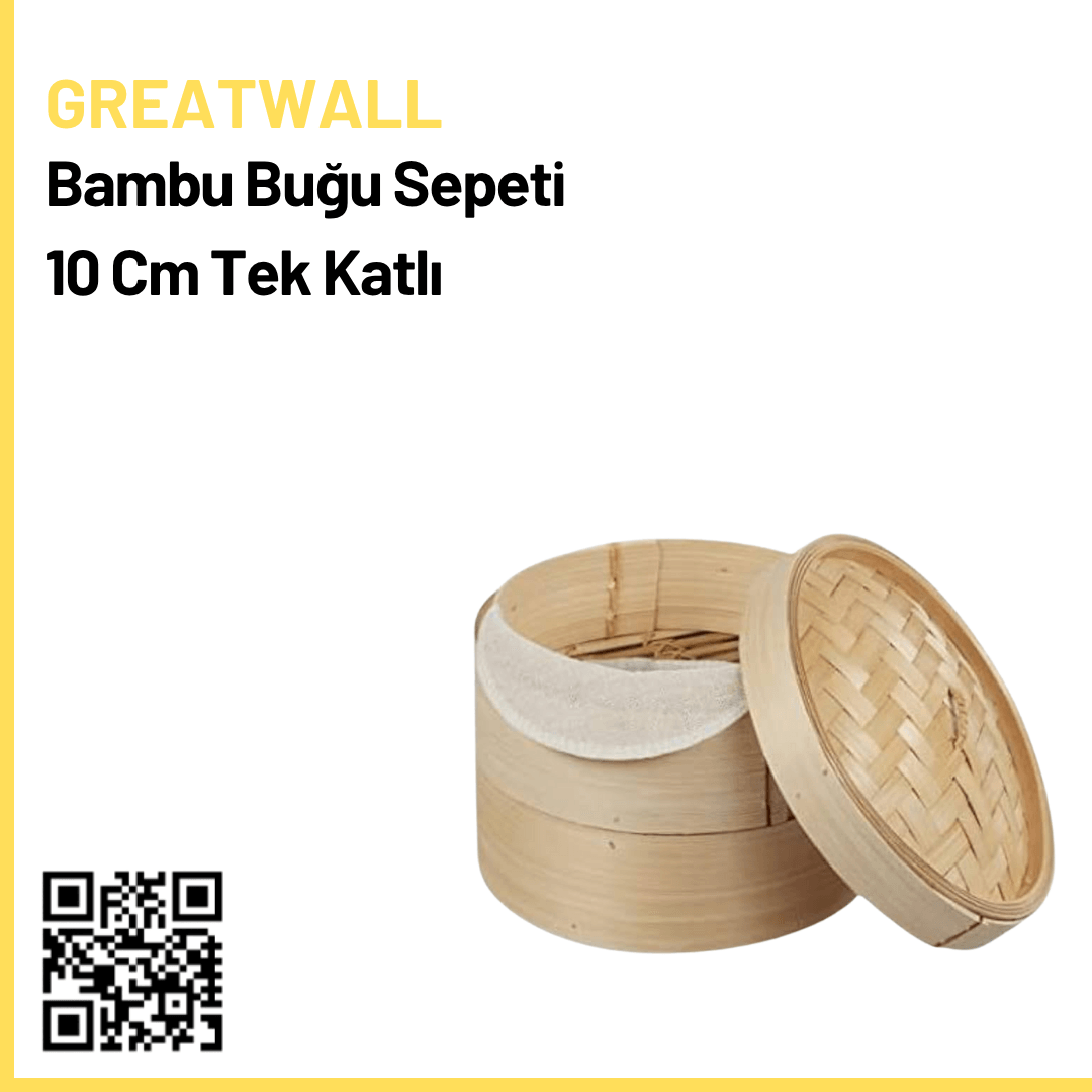 Bambu Buğu  Sepeti 10 Cm Tek Katlı