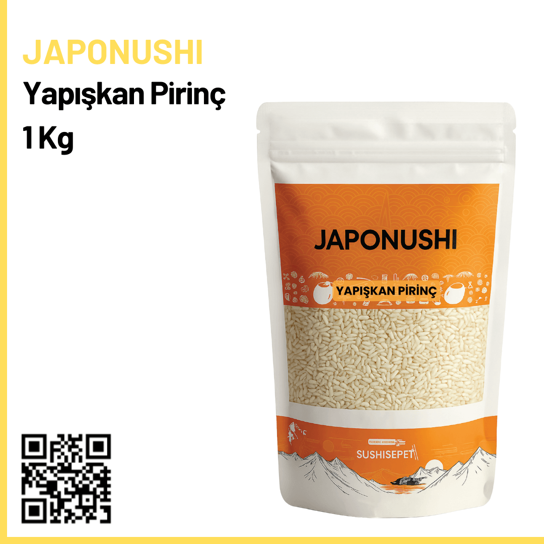 Japonushi Sticky Rice Yapışkan Pirinç 1 Kg