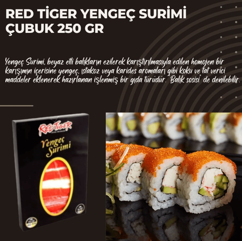 Red Tiger Yengeç Surimi Çubuk 250 gr