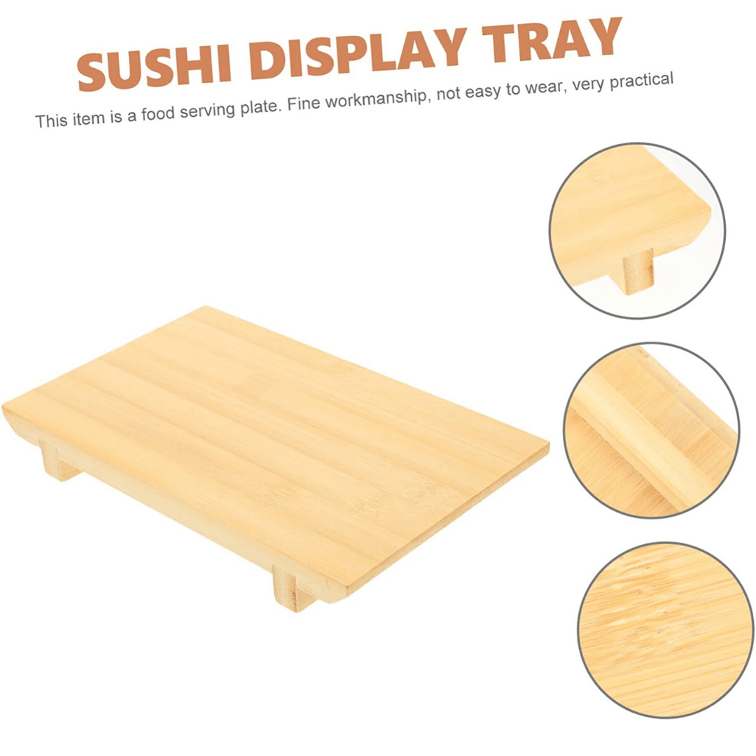 Greatwall Bamboo Sushi Serving Plate 26x18 cm