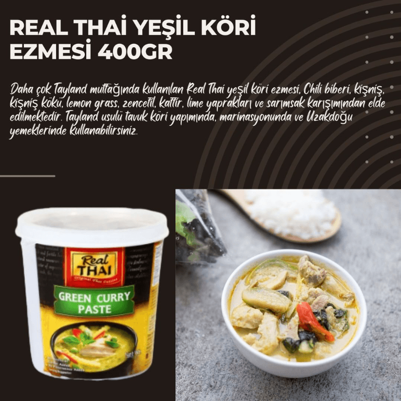 Real Thai Yeşil  Köri Ezmesi 400 gr