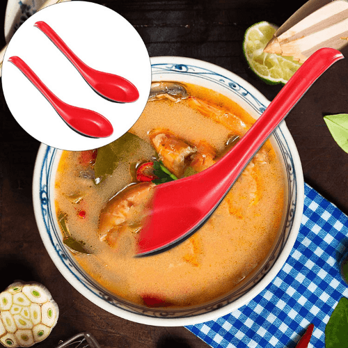 Ramen Çorba Kaşığı Kırmızı