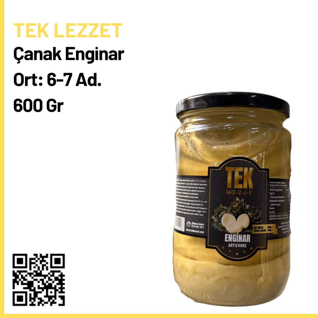 Tek Lezzet Çanak Enginar 600 Gr
