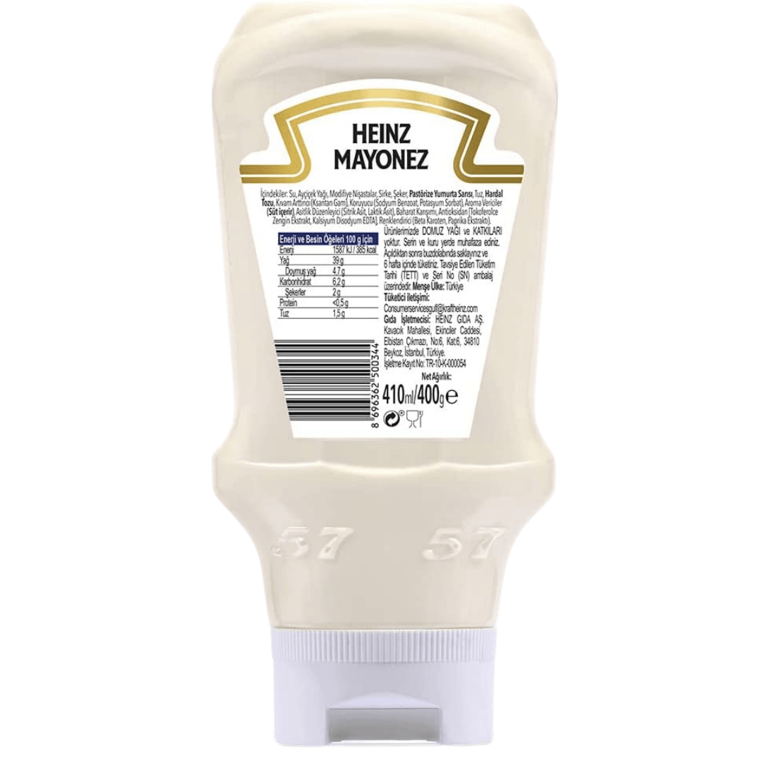 Heinz Mayonnaise 400 Gr x12 (Name: 100₺)