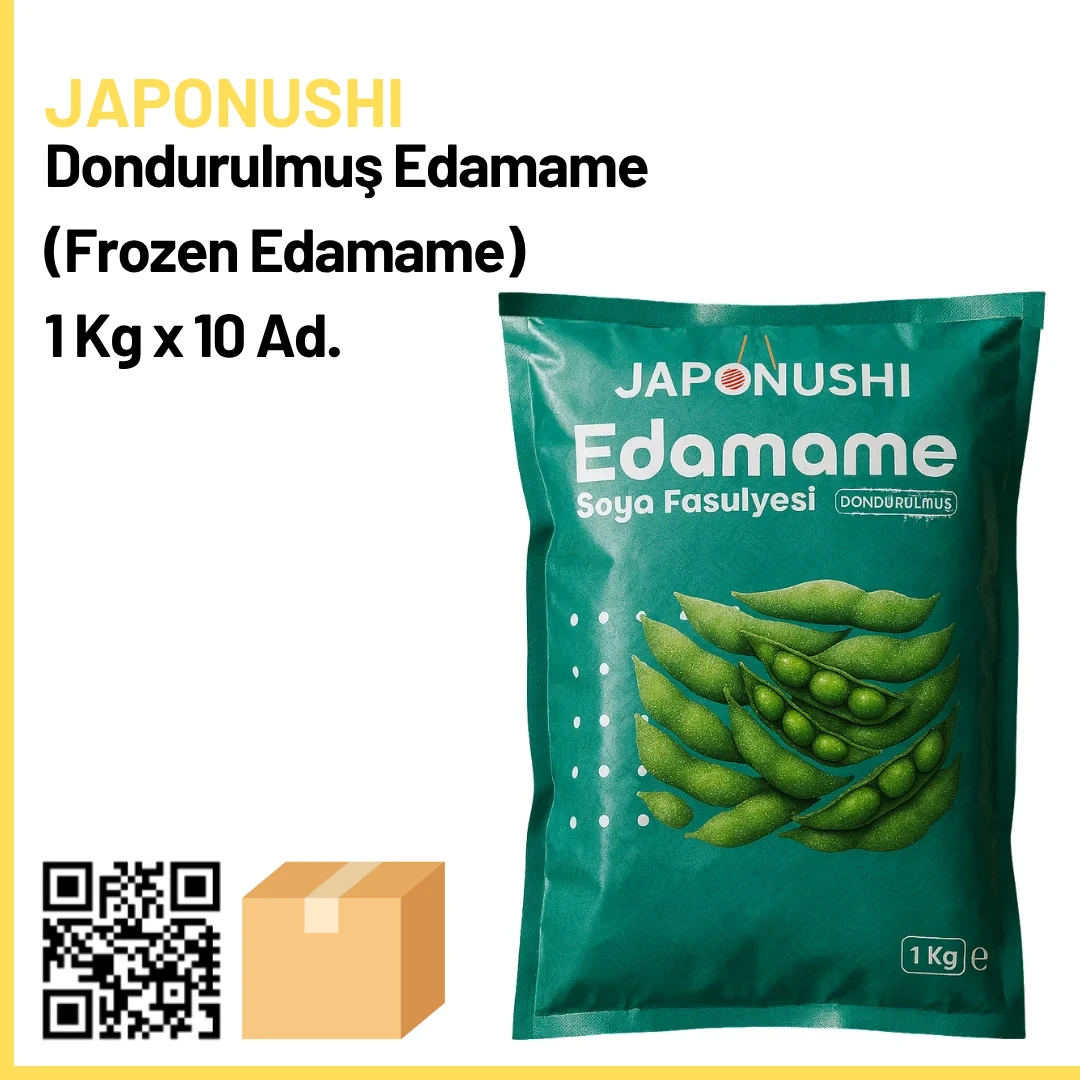 Japonushi Dondurulmuş Edamame (Soya Fasulyesi) 1 Kg x10 (Ad: 349₺)