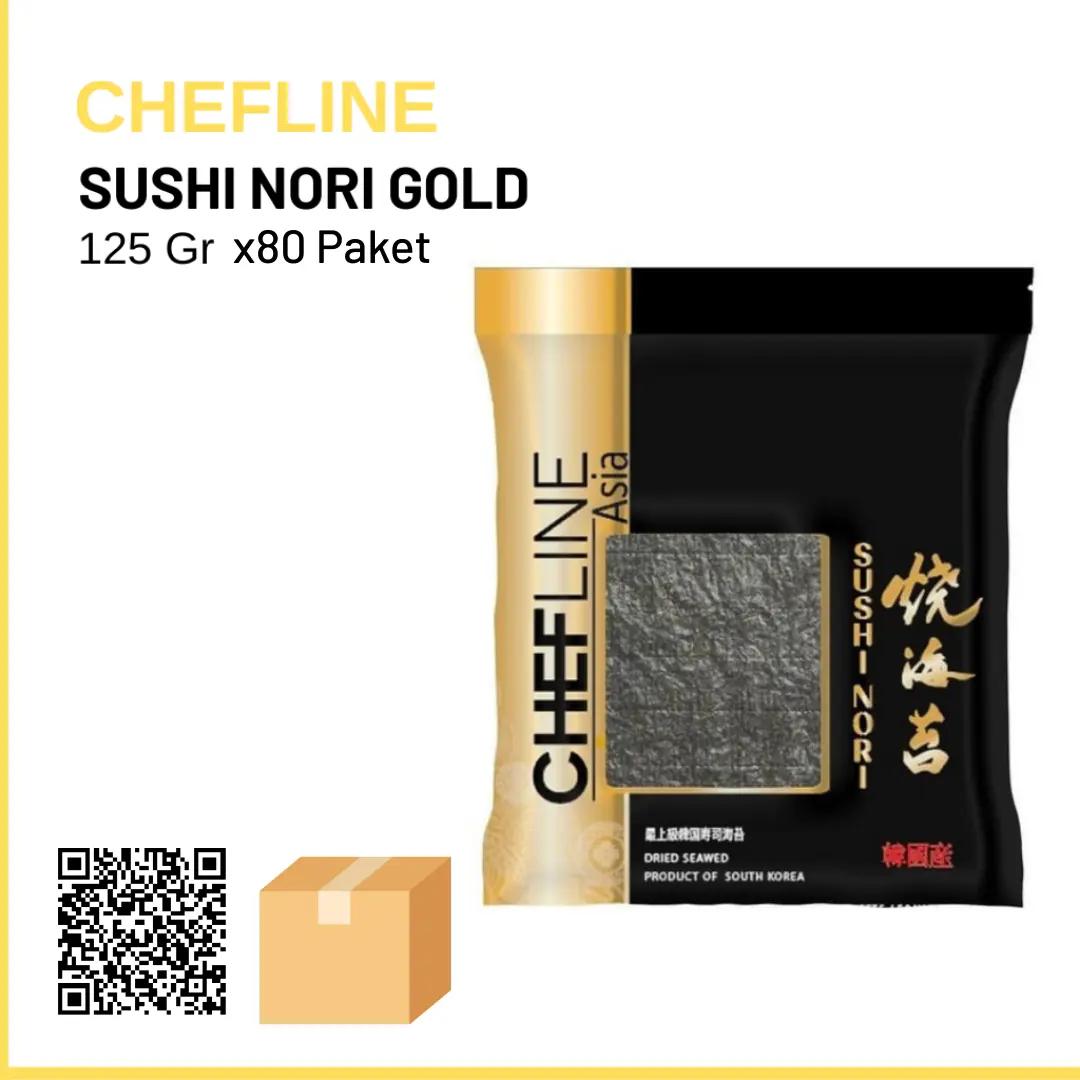 Chefline Sushi Nori Gold Yosun 50 Yaprak 125 gr x80 (Ad: 570