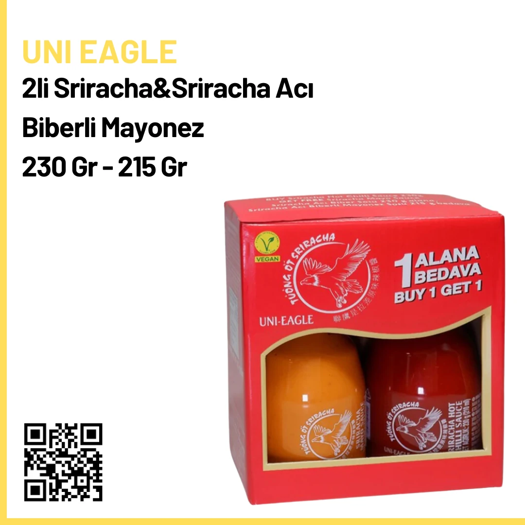 Uni Eagle 2li Sriracha&Sriracha Acı Biberli Mayonez