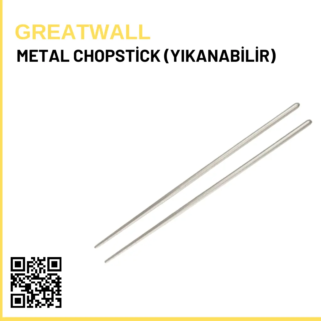 Metal Chopstick (Yıkanabilir) - GREATWALL GIDA | Türkiye'nin En