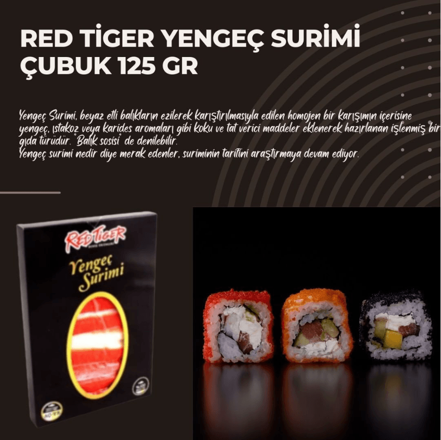 Red Tiger Yengeç Surimi Çubuk 125 gr