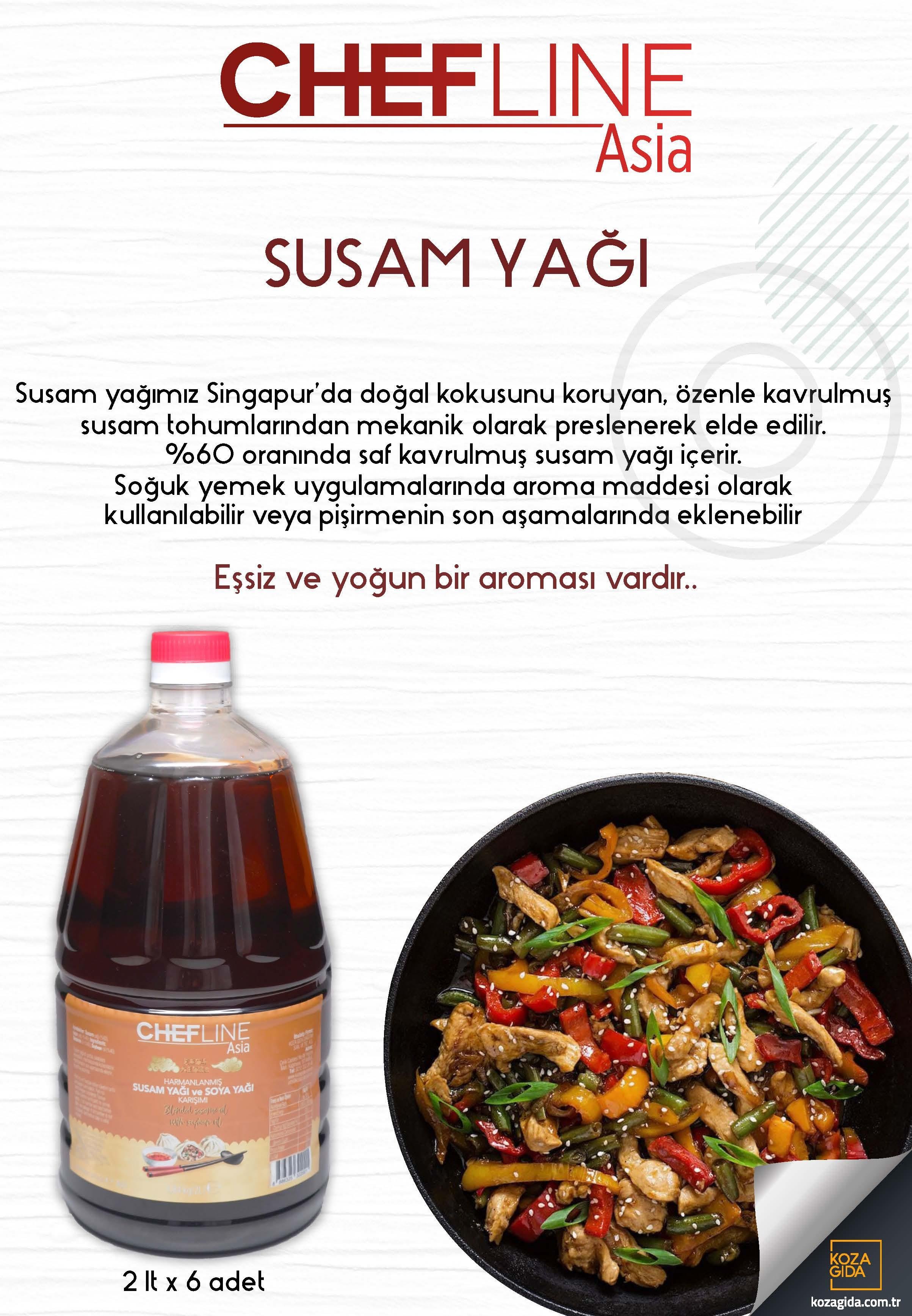 Chefline Susam Yağı 2 Lt x 6 (Ad: 1190₺)
