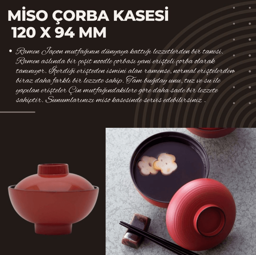 Miso Çorba Kasesi 12x9,4 Cm
