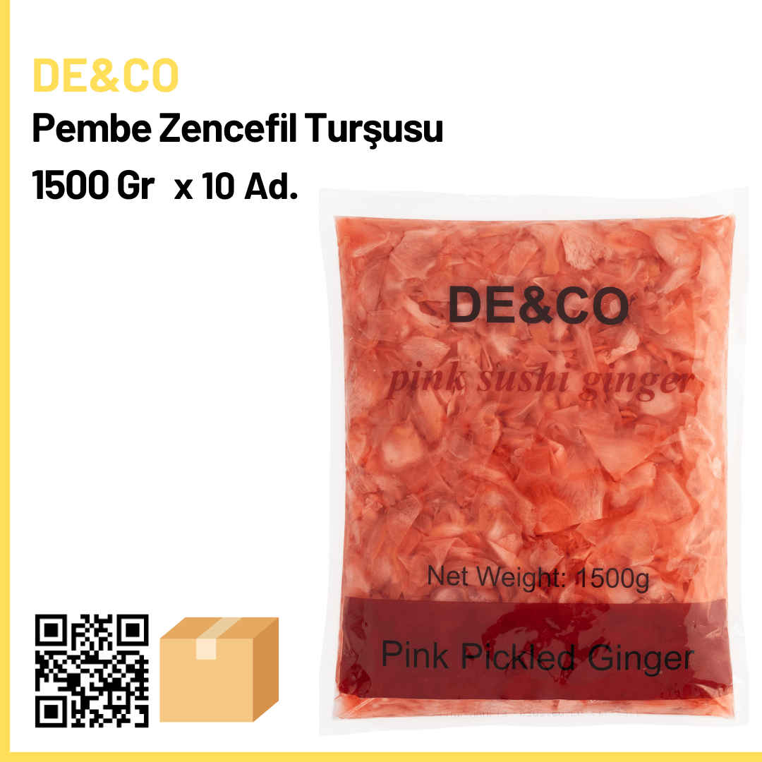 De&Co Pickled Pink Ginger 1500 Gr x10 (Name: 240₺)