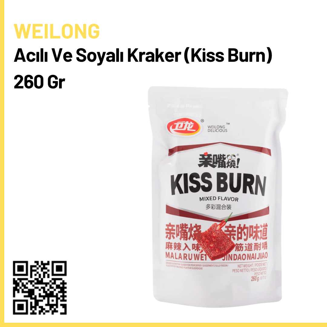Weilong Acılı ve Soyalı Kraker (Kiss Burn) 260 Gr