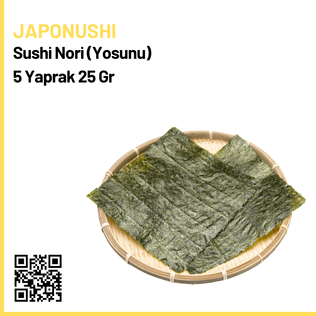 Japonushi Sushi Nori (Sushi) Yosunu 5 Yaprak 25 Gr