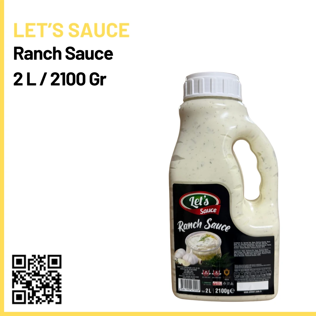 M Ranch Sauces Lets Sauce Ranch Sauce 2 L / 2100 Gr