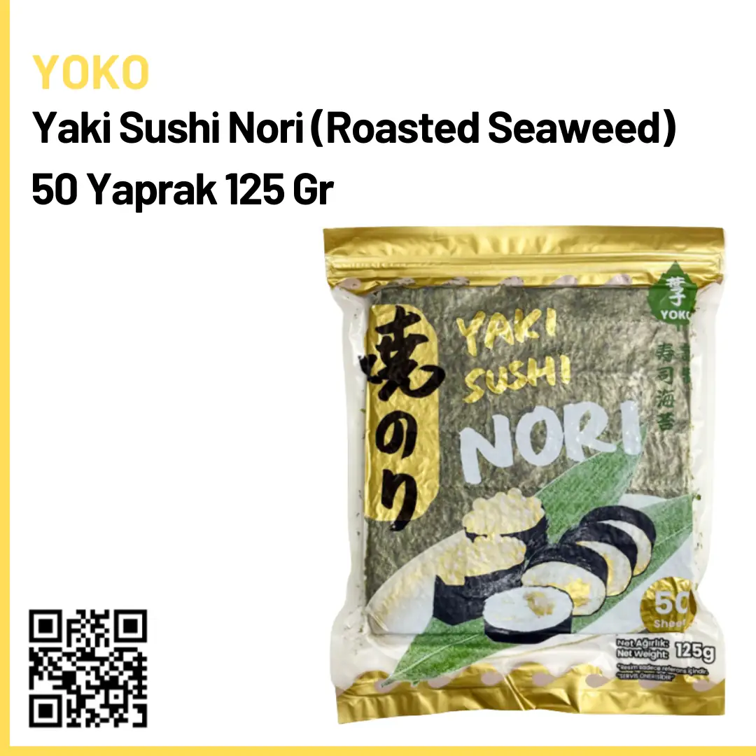Yoko Yaki Sushi Nori (Roasted Seaweed) 50 Yaprak 125 Gr