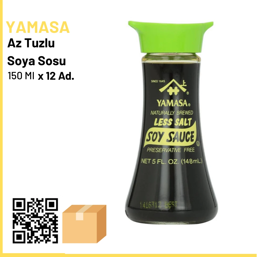 Yamasa Az Tuzlu Soya Sosu 150 Ml x12 (Ad: 200₺)